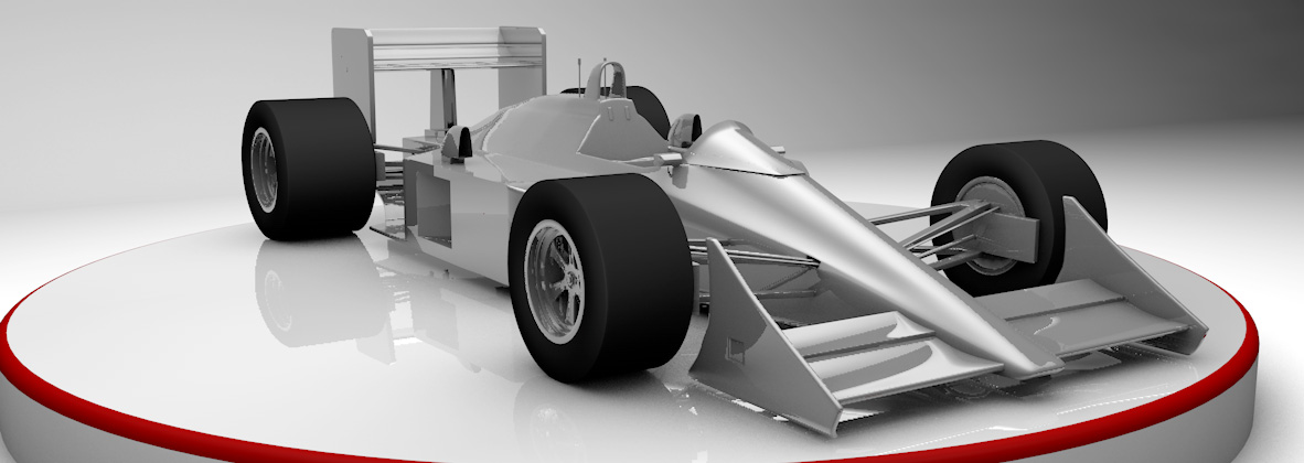 3D modeling based on blueprints to recreate the McLaren MP4/4